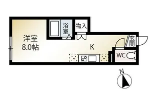 MQuarto秋津【1階】の間取り