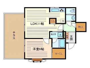 ハイツシルヴィア【1階】の間取り