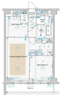 フュージョナル墨田【7階】の間取り