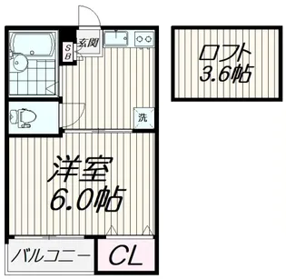 プライム西大井【1階】の間取り