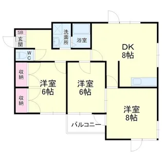 REGART佐鳴台(レガートサナルダイ)【2階】の間取り