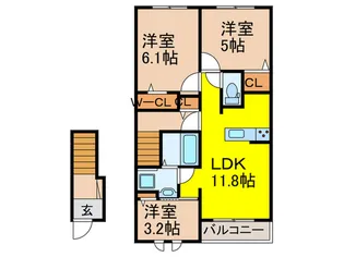 LUPINUS HEIM【2階】の間取り