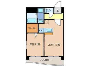 オン・フィールド名島【2階】の間取り
