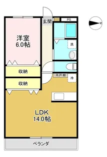 レオパレス宝PARTII【2階】の間取り