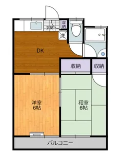 コーポ畑中【2階】の間取り