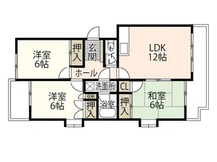 高須シティハウス【3階】の間取り