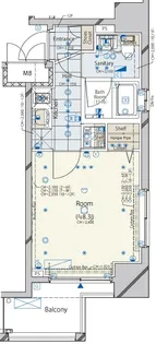 コンシェリア門前仲町River Side【11階】の間取り