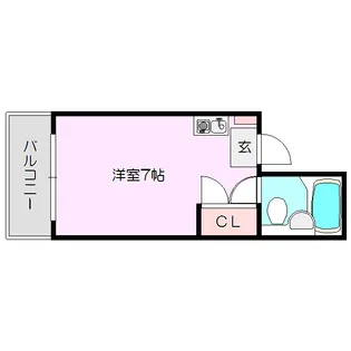 メゾン西淡路【1階】の間取り