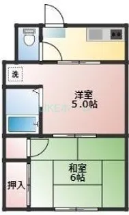 よろこび荘【1階】の間取り
