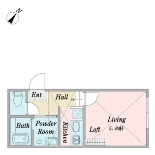 ルノン美園【2階】の間取り