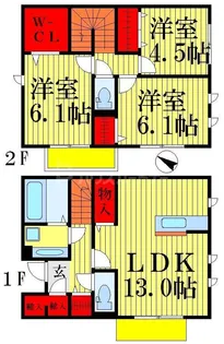 Salle de sejourBの間取り
