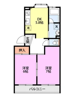 安江セントラルハイツ【1階】の間取り