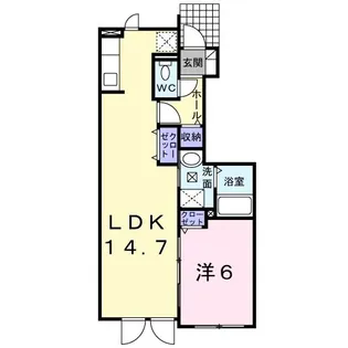 ベルアンジュ【1階】の間取り