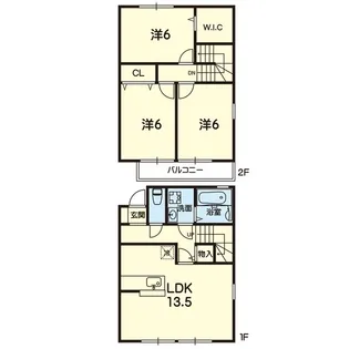 グランモア大江本町【1階】の間取り