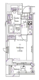 ガリシア森下エストゥディオ【2階】の間取り