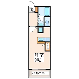 Niceマンション九品寺【4階】の間取り