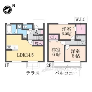 cortequattro【1階】の間取り