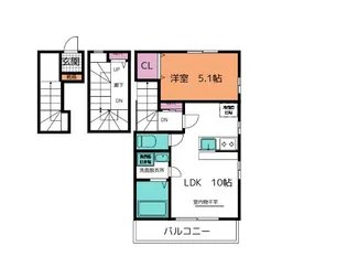 サンパークII【3階】の間取り