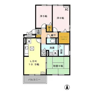 F.T.ビレッジ C【1階】の間取り