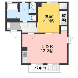 フレッシュタウンNG 3【1階】の間取り