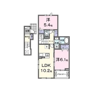 CRECIR【2階】の間取り