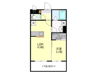 エスペランサ蔵【4階】の間取り