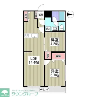 リブレス熊谷中央【1階】の間取り