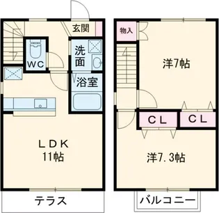 ブルックサイドAの間取り