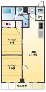 第五泉ビル【5階】の間取り