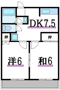 メゾン八千代【2階】の間取り