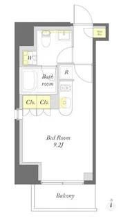 プライムメゾン清澄リバーフロント【3階】の間取り