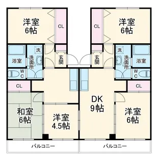 グリーンヒル藤が丘C【1階】の間取り