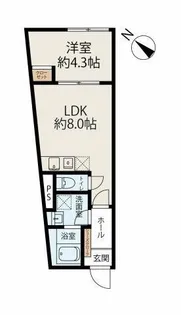 モンソレイユ方南町【2階】の間取り