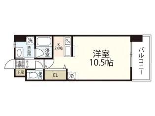 ロイヤルシャトー大須【6階】の間取り