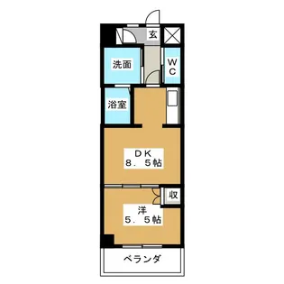 コアレジデンス【13階】の間取り