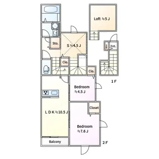 マインハオス【2階】の間取り