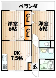エスティアム21【1階】の間取り