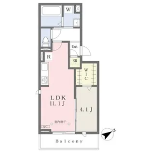 D room富士松【3階】の間取り