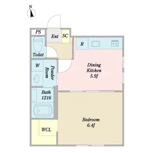 sun place荻窪【2階】の間取り