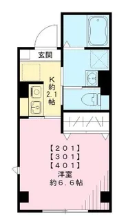 プラム二長町【2階】の間取り