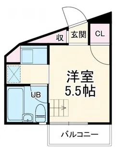 ベルコーポ【2階】の間取り