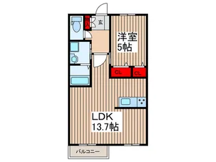 ボナール妙典A【1階】の間取り