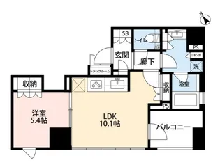 希神楽坂テラス【5階】の間取り