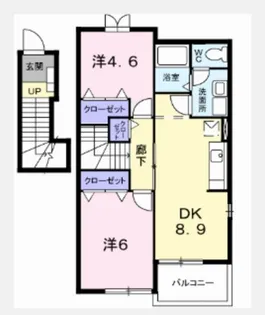 プラシード【2階】の間取り