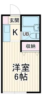 ハイツ輝A【2階】の間取り