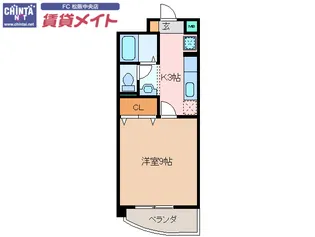 パレドールKonishi【5階】の間取り