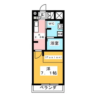 フェレス芝II【1階】の間取り