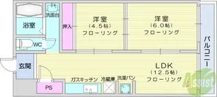 第3セントラルハウス【1階】の間取り