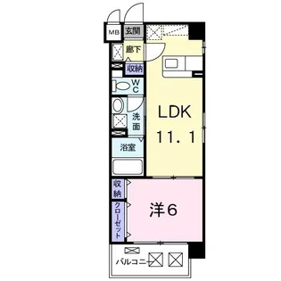 カルフール【3階】の間取り
