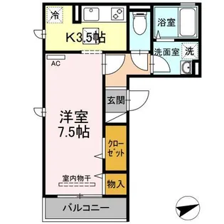 ガーデニア蒲田【1階】の間取り